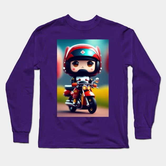 Cute Warrior-Brave and Adorable Print Art-0003 Long Sleeve T-Shirt by ASKLOVE